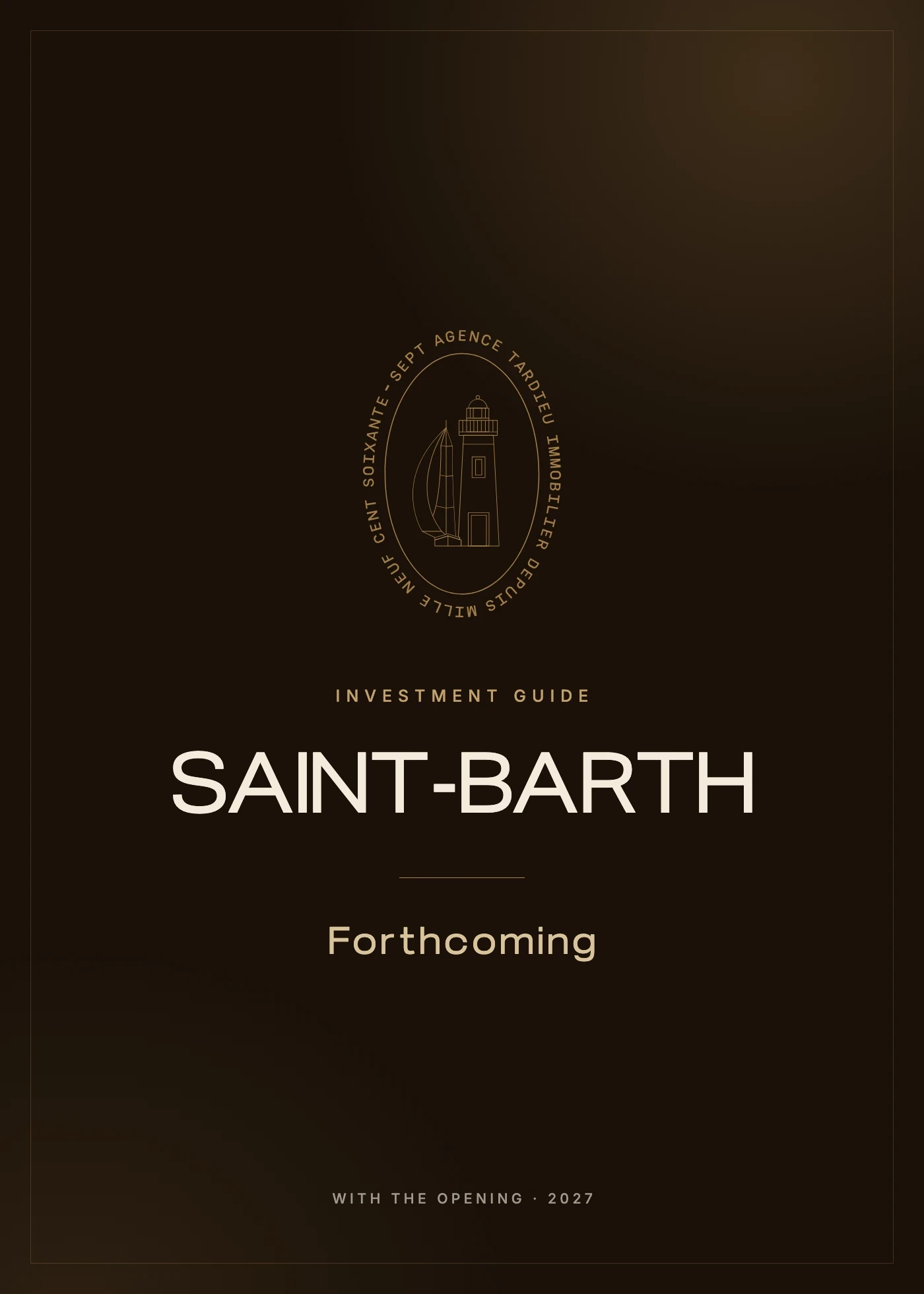 Cover of the Saint-Barthélemy investment guide